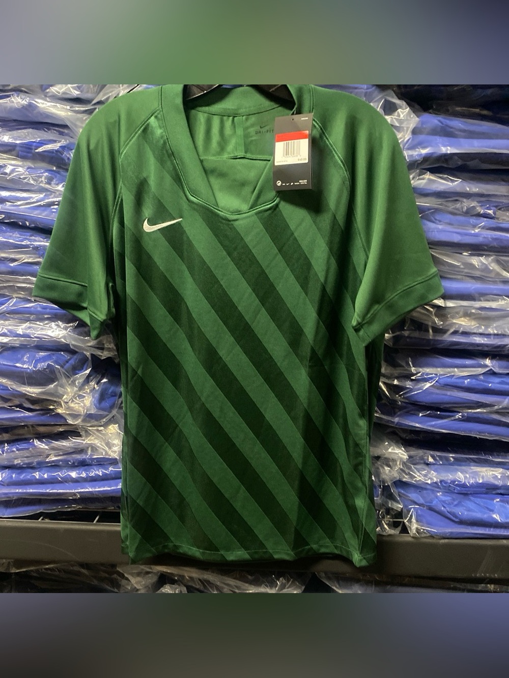 Nike Dri-FIT Mens Challenge III Soccer Jersey Green White (BV6705-341) Large NWT